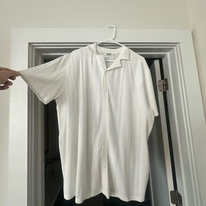 Coofandy White Men's Shirt